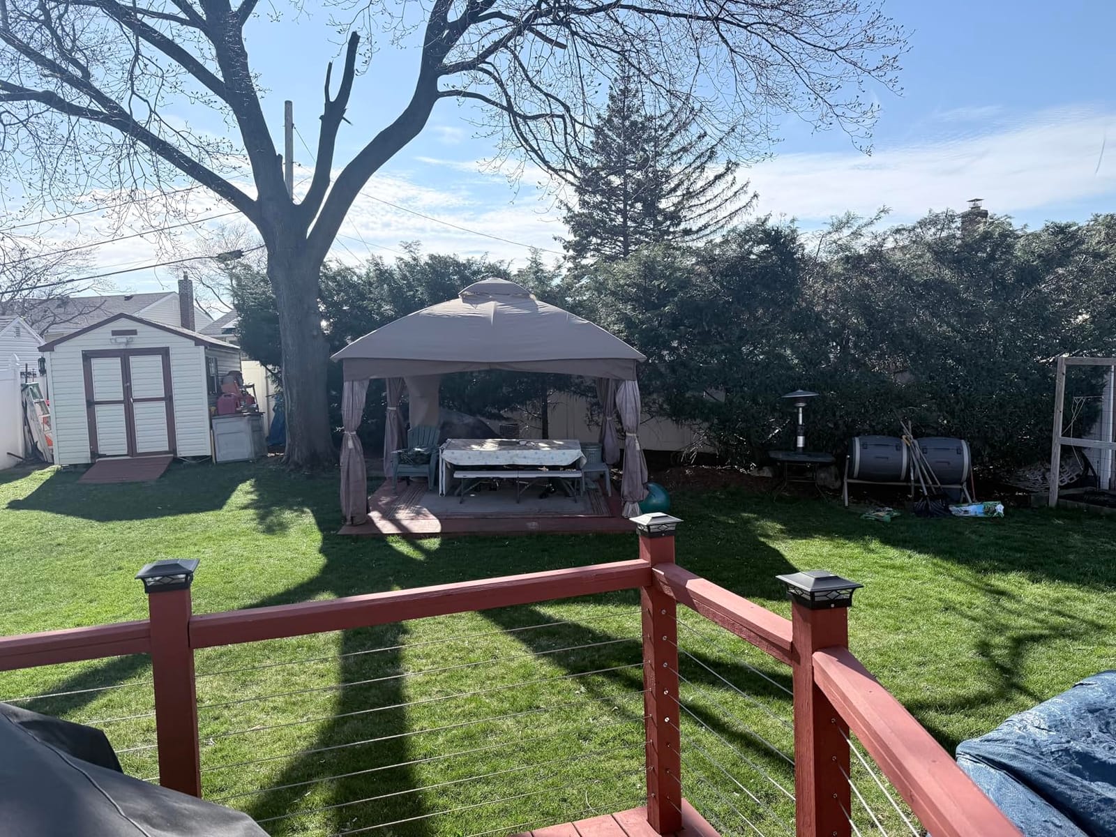 CoastShade Patio 10X12 Replacement Canopy Roof for Lowe's Allen Roth 10X12 Gazebo Backyard Double Top Gazebo(Khaki#GF-12S004B-1) customer photo 2