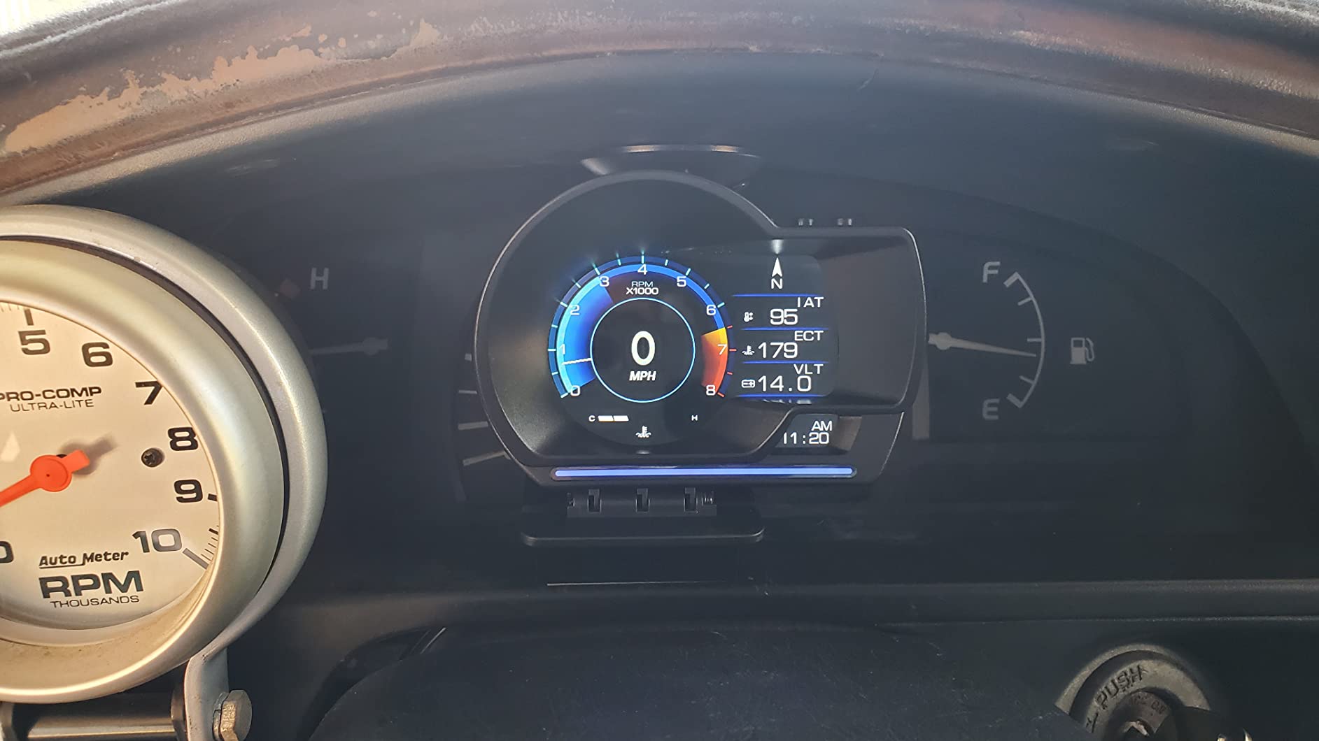 wiiyii OBD2 Gauge Display Head Up Display for Cars, Speedometer for Car P6 customer photo 1