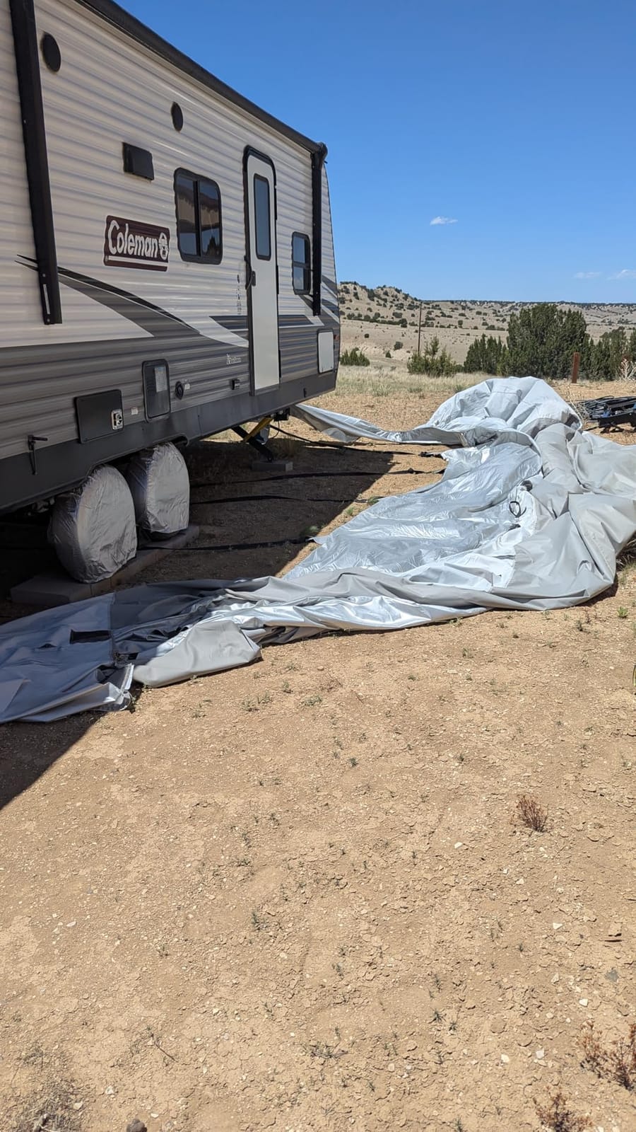 FRUNO Oxford Fabric Travel Trailer Cover RV Cover 30'-33' Waterproof Rip-Resistant Anti-UV Camper Cover for Winter Snow customer photo 2