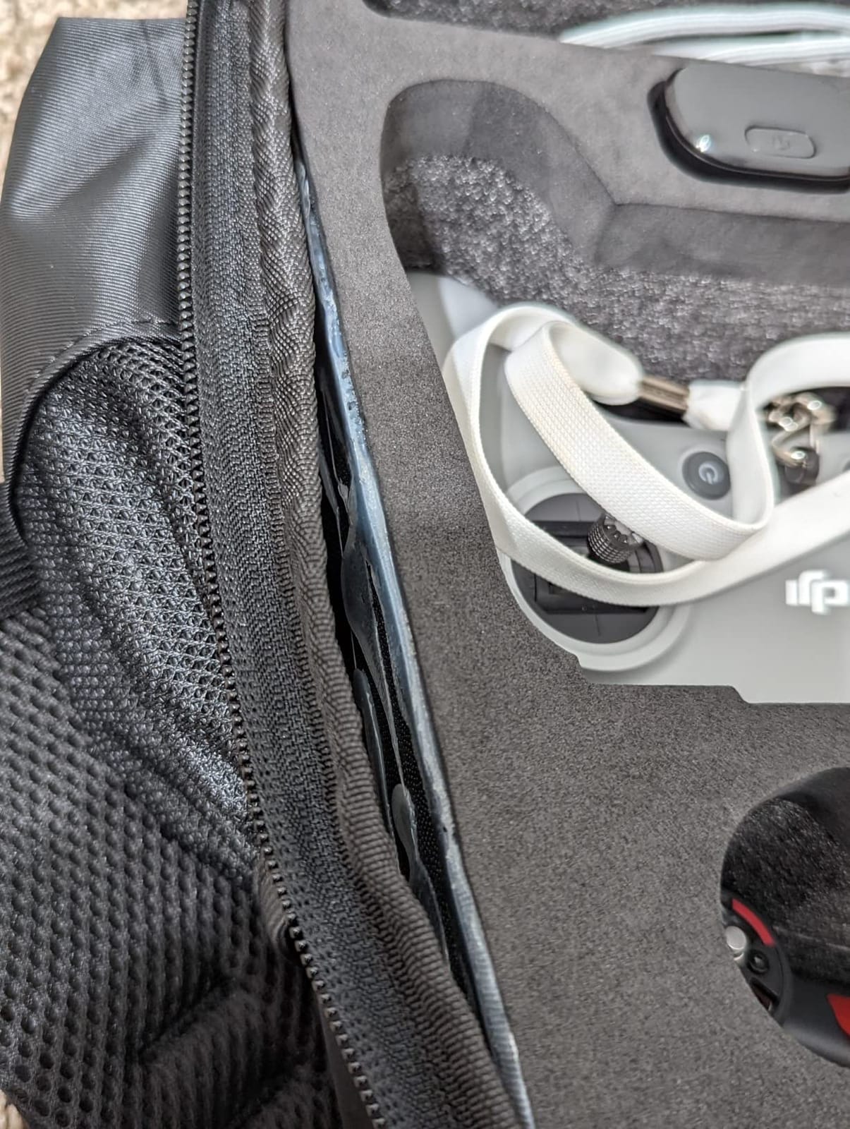 Waterproof Shockproof DJI FPV Backpack Portable Hard Case for DJI FPV Combo Drone, Remote Controller, Batteries, FPV Bag with YKK Zipper (Metal Grey) customer photo 2