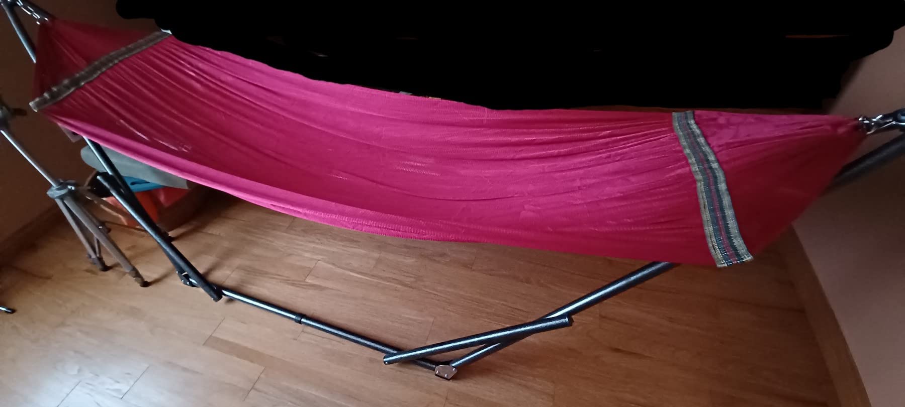 Tranquillo 600lbs Double Hammock with Stand Outdoor Indoor, Camping- Aegean customer photo 1