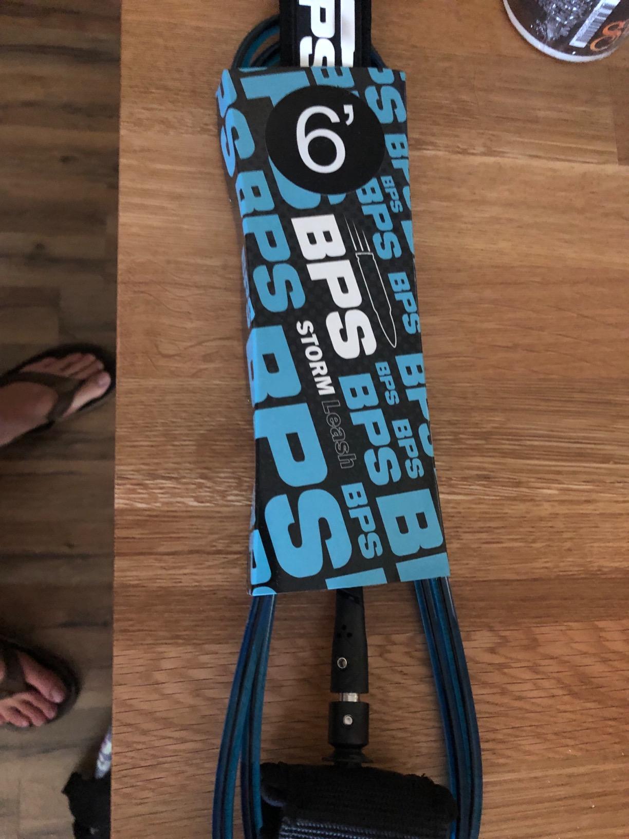 BPS New Zealand 'Storm' Premium Surfboard Leash, 7.2mm 8mm Straight Surf Leash 6ft 7/8/9/10 ft, Legrope Strap for All Boards customer photo 1