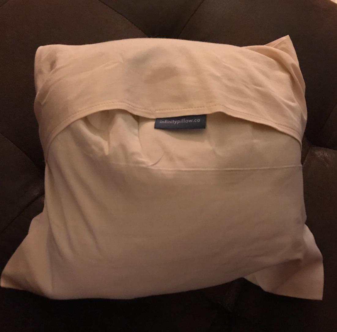 Huzi Infinity Pillow - Home Travel Soft Neck Scarf Support Sleep (Terracotta) customer photo 2