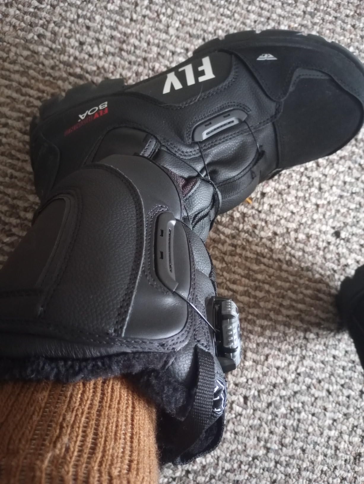 Fly Racing Marker BOA Snow Boot (Black/Grey, 10) customer photo 1