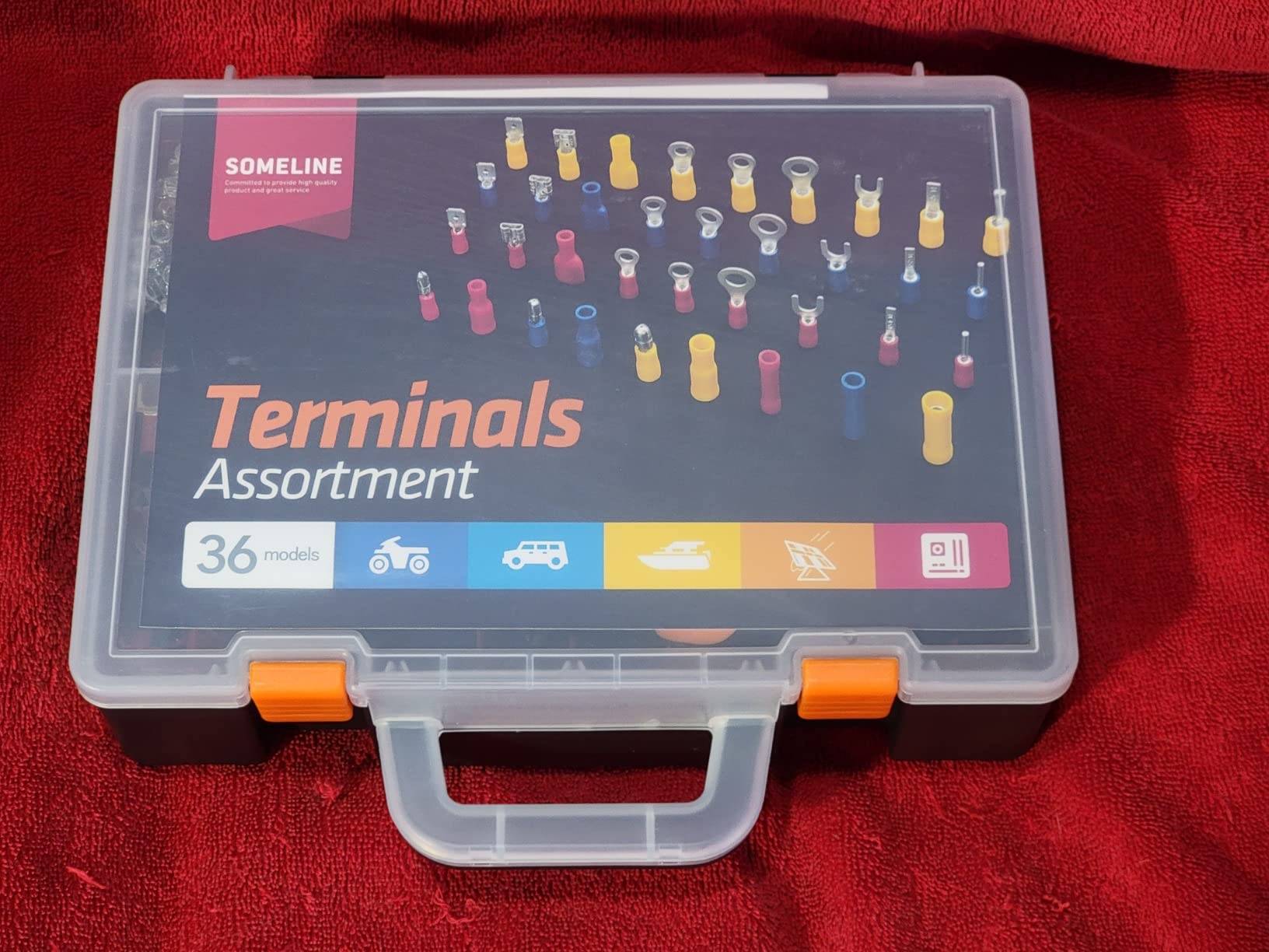 SOMELINE Wire Terminal Crimping Tool Kit, 22-10 AWG with 45-Type Connectors customer photo 2