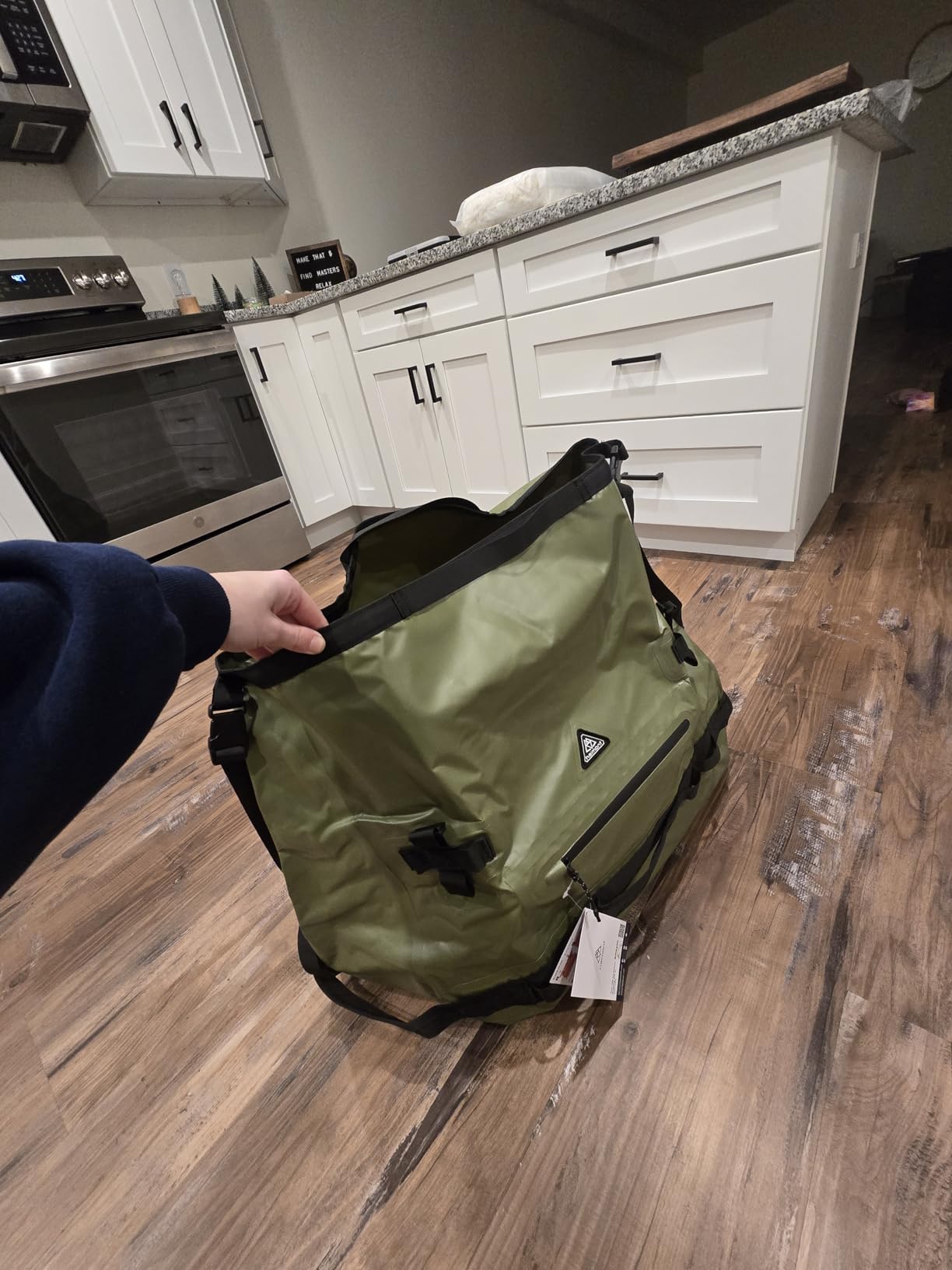 Haimont IPX7 Waterproof Roll-Top Dry Duffel Backpack Bag | 60L/90L Sizes, 500D Tarpaulin, Welded Seams, Mesh Pockets, Boating, Kayaking & Camping customer photo 1