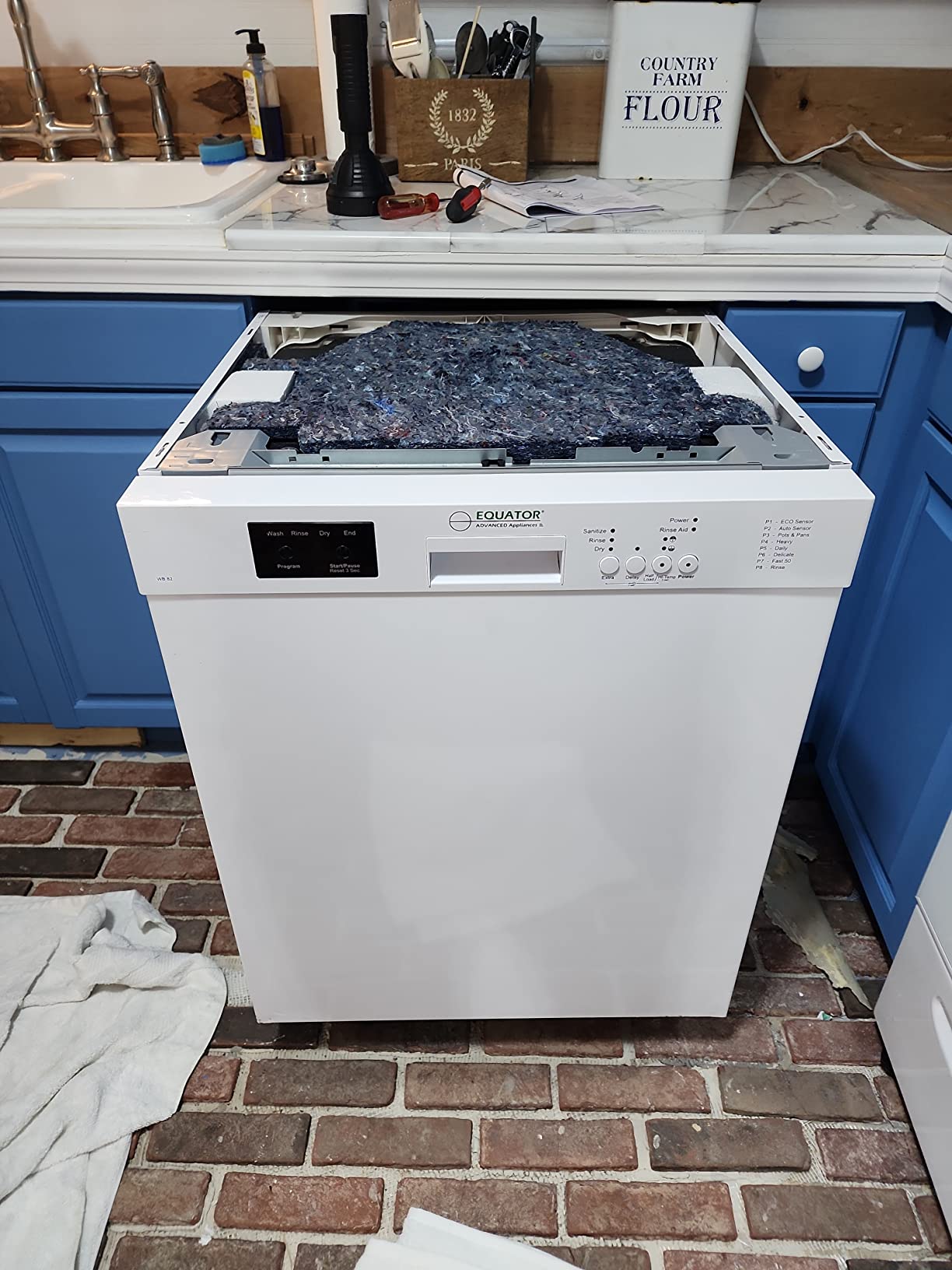 Equator 24-Inch Built-In Dishwasher, ADA Compliant Energy Star Stainless Steel Tub 14 Place Settings, 51 dB Quiet Operation, 8 Wash Programs, Wine Rack & 150°F Sanitize Cycle - Stainless customer photo 1