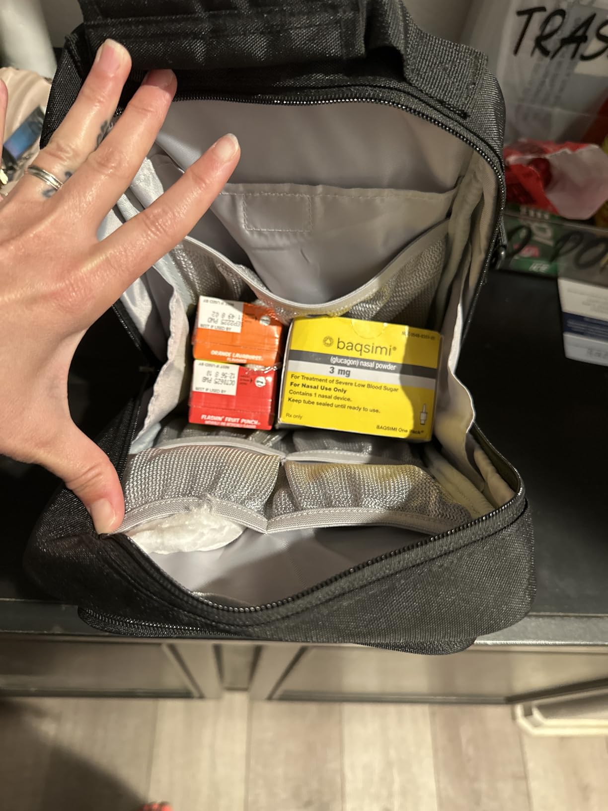 MEDMAX Insulin Cooler EpiPen Carrying Case Insulated, Travel Medication Diabetes Supplies Organizer Bag with Shoulder Strap for Asthma Inhaler, Auvi-Q, Allergy Medicine Essentials (Black) customer photo 2
