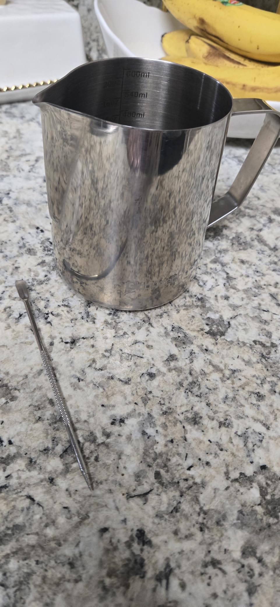 Stainless Steel Milk Frothing Pitcher 12 Oz, 350ml Latte Art Cup Espresso Machine Accessories, Steaming Jug for Cappuccino Coffee Milk Hot Chocolate Cups customer photo 1
