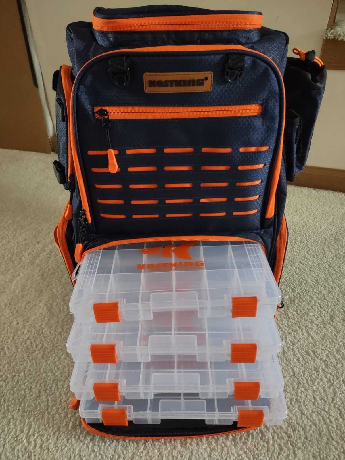 KastKing Bait Boss Fishing Backpack with Rod Holders, 4 Tackle Boxes customer photo 1