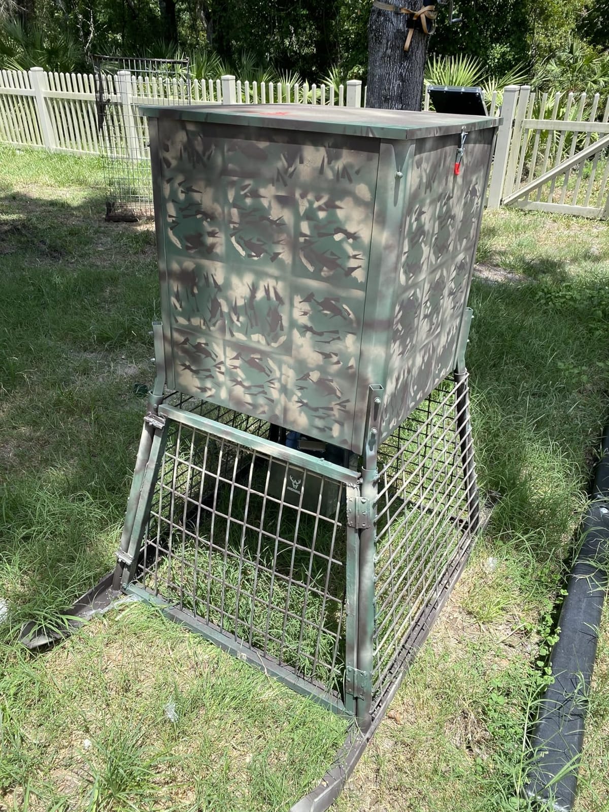 HECASA Steel 450LB Capacity Big Game Gravity Deer Feeder Galvanized Hunting w/o Foot Kit customer photo 2