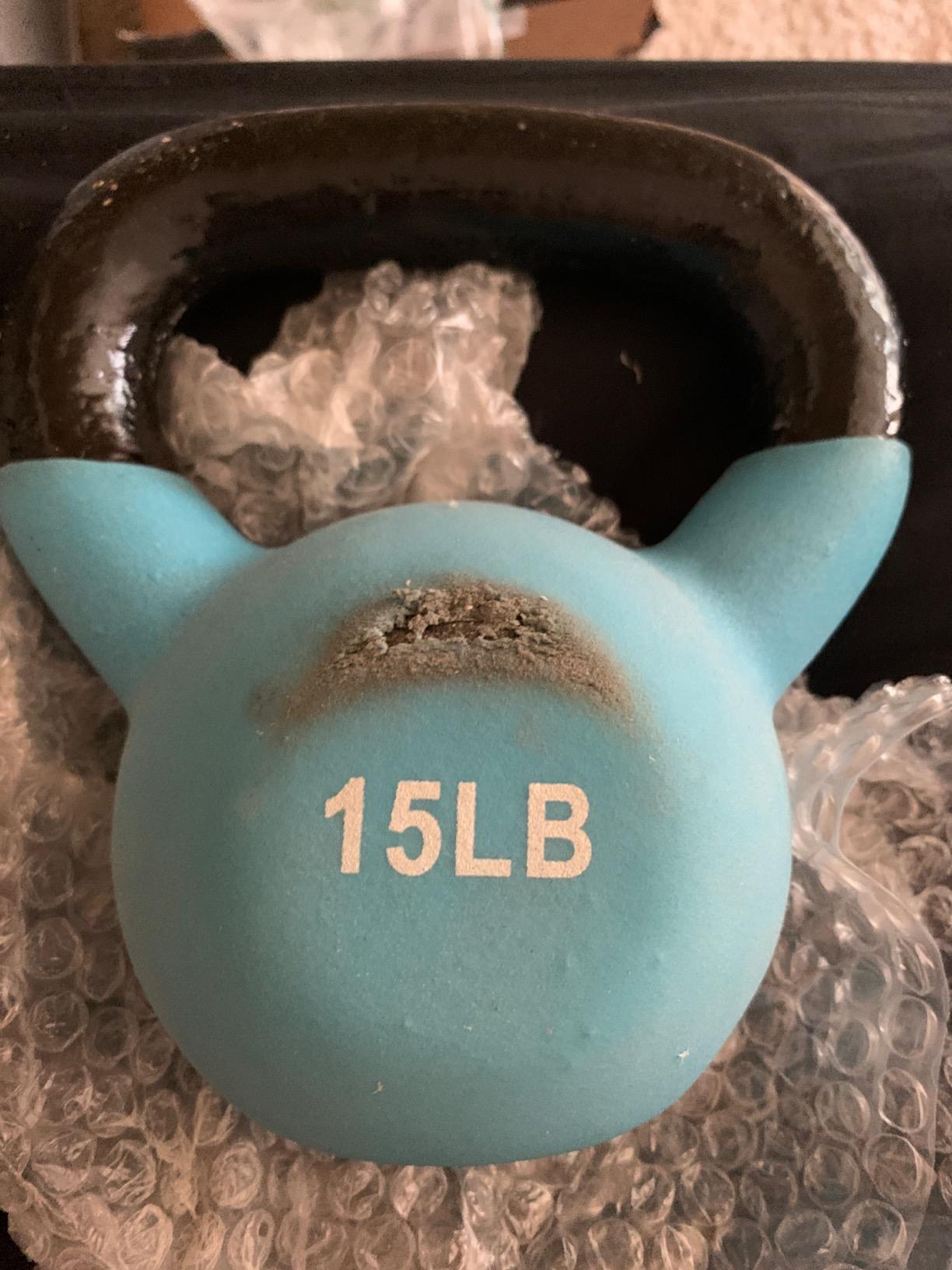RitFit Neoprene Coated Kettlebell Weight Set, Solid Cast Iron customer photo 2