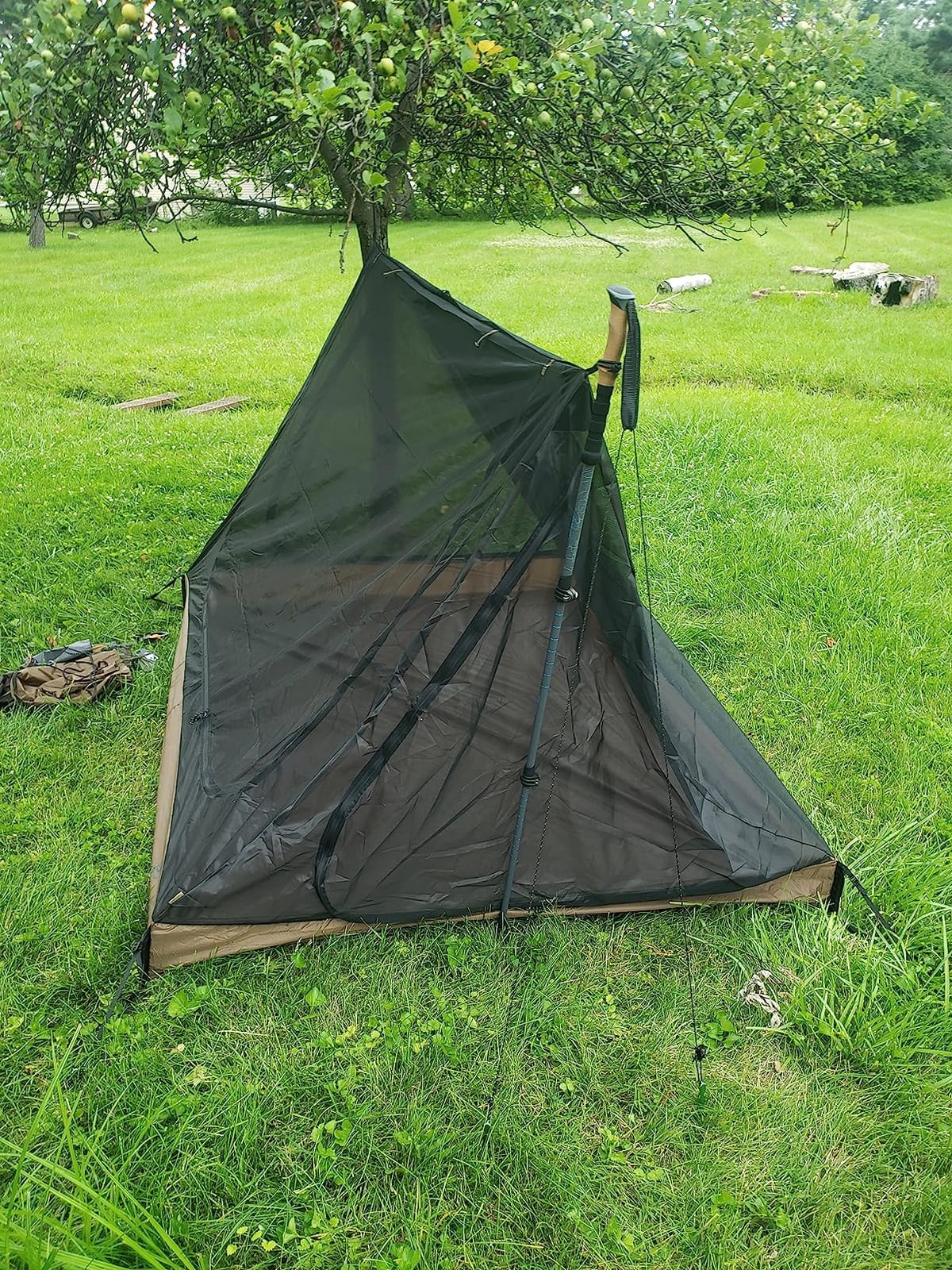 OneTigris Mesh Tent, Ultralight Ventilated 2 Person Tent with 3 Openings | Easy in & out, 3000mm Waterproof Bathtub Floor, Large Mesh Net for Outdoors Camping Backpacking Thru-Hiking Travel customer photo 2