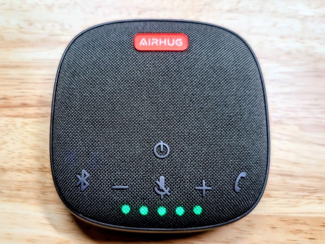 AIRHUG Conference Speaker and Microphone, Bluetooth & USB Speakerphone customer photo 1