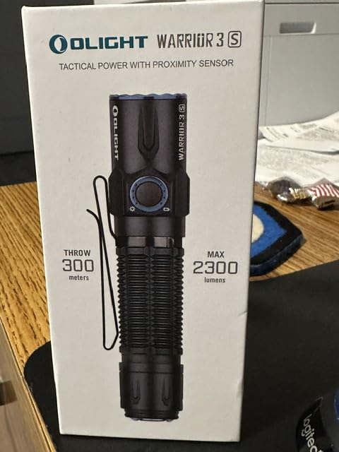 OLIGHT Warrior 3S Rechargeable Tactical Flashlight Bright Light Black | 2300 Lumens, Compact Dual Switches LED Light, Proximity Sensor, Powered by Customized Battery, Emergency, Outdoor, Searching customer photo 2