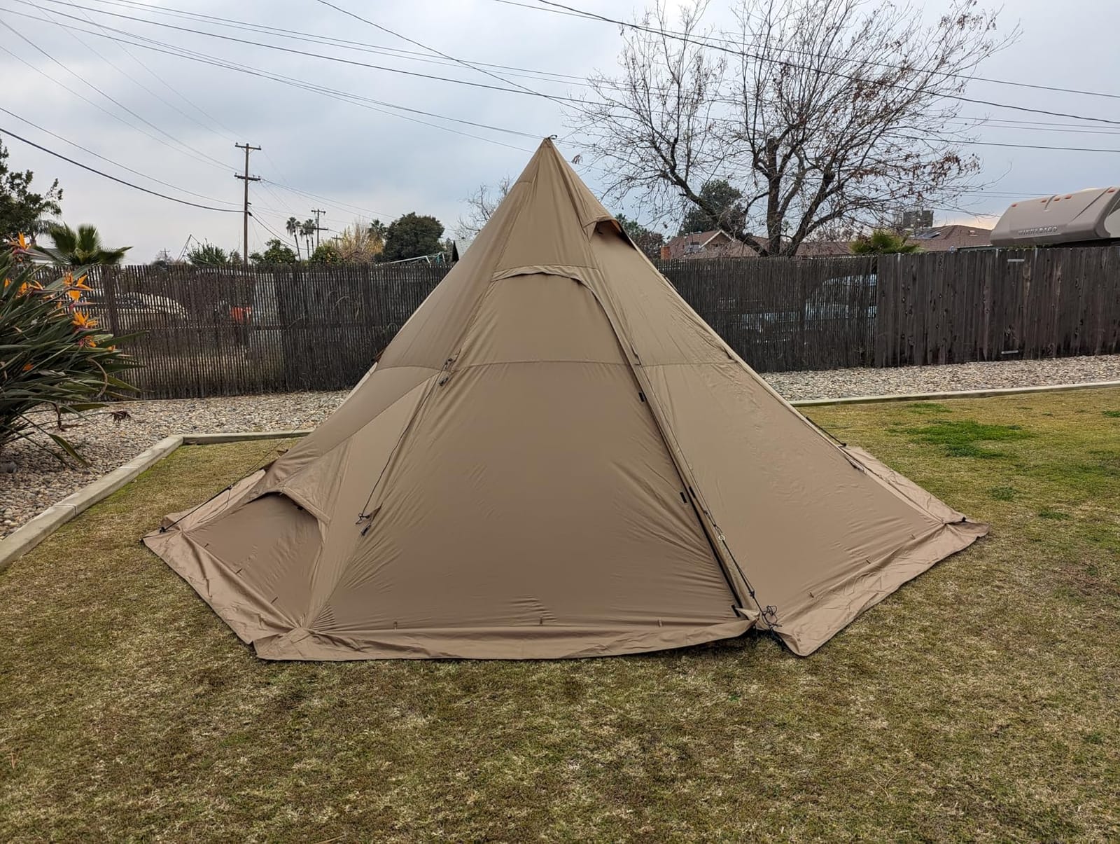 FireHiking Camping Hot Tent 4-8 Person Tipi Tent with Stove Jack for Bushcraft, Cooking and Heating customer photo 1