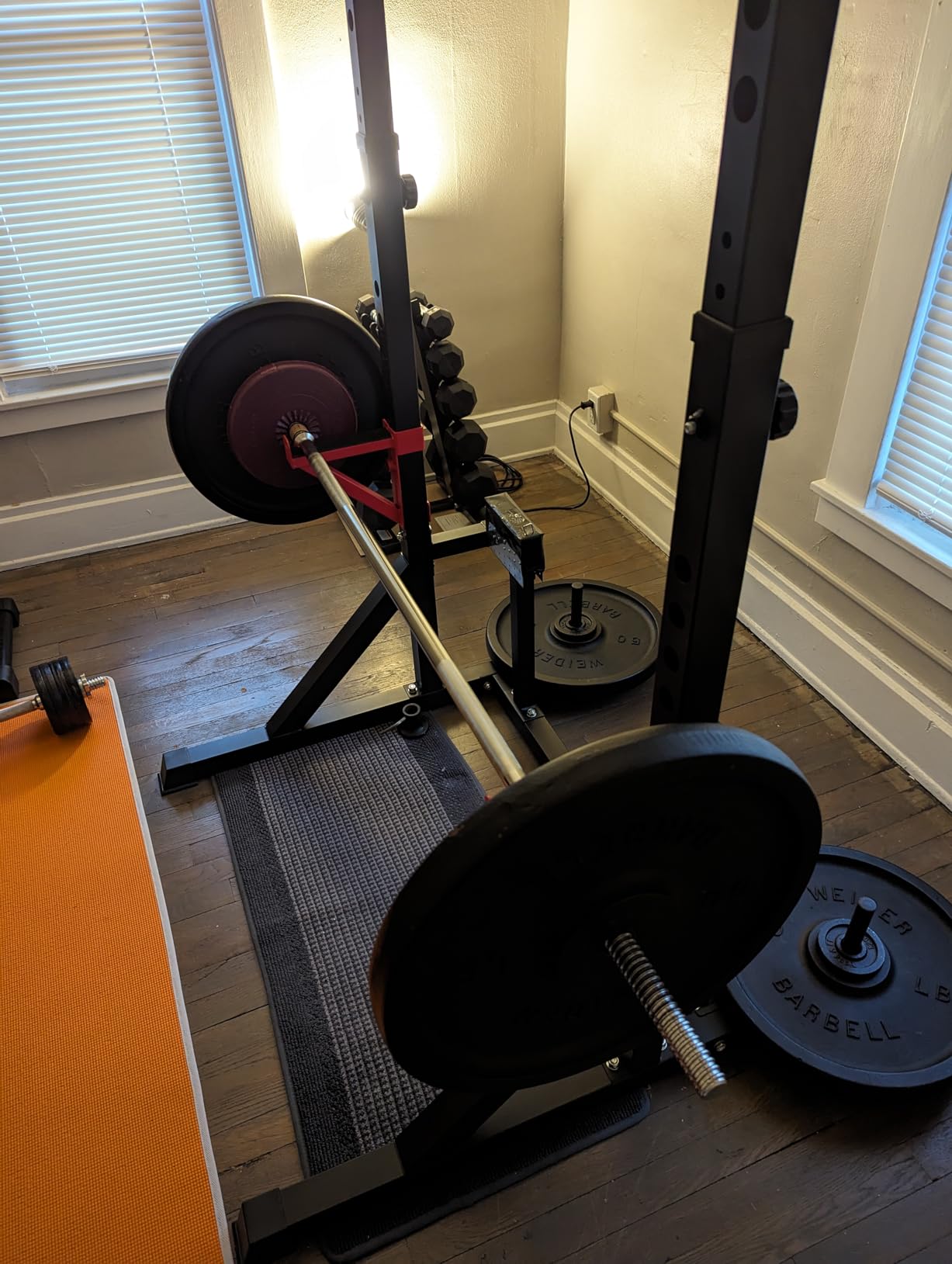 CANPA Multifunction Power Rack with Pull up Bar, Heavy Capacity and Adjustable Squat Stand Rack for Home Gym Equipment, Power Rack Cage customer photo 1