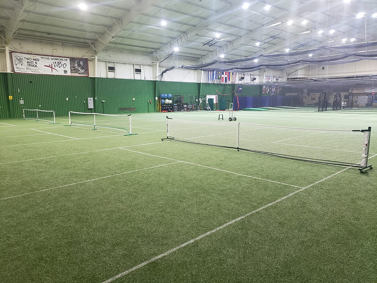 Deluxe Heavy Duty Pickleball Net with Wheels – Regulation Size Portable Net System with Lockable Wheels & Wheeled Carry Case | Tournament-Ready, Fast Setup | Backyard, Driveway, Gym & Court Use customer photo 2