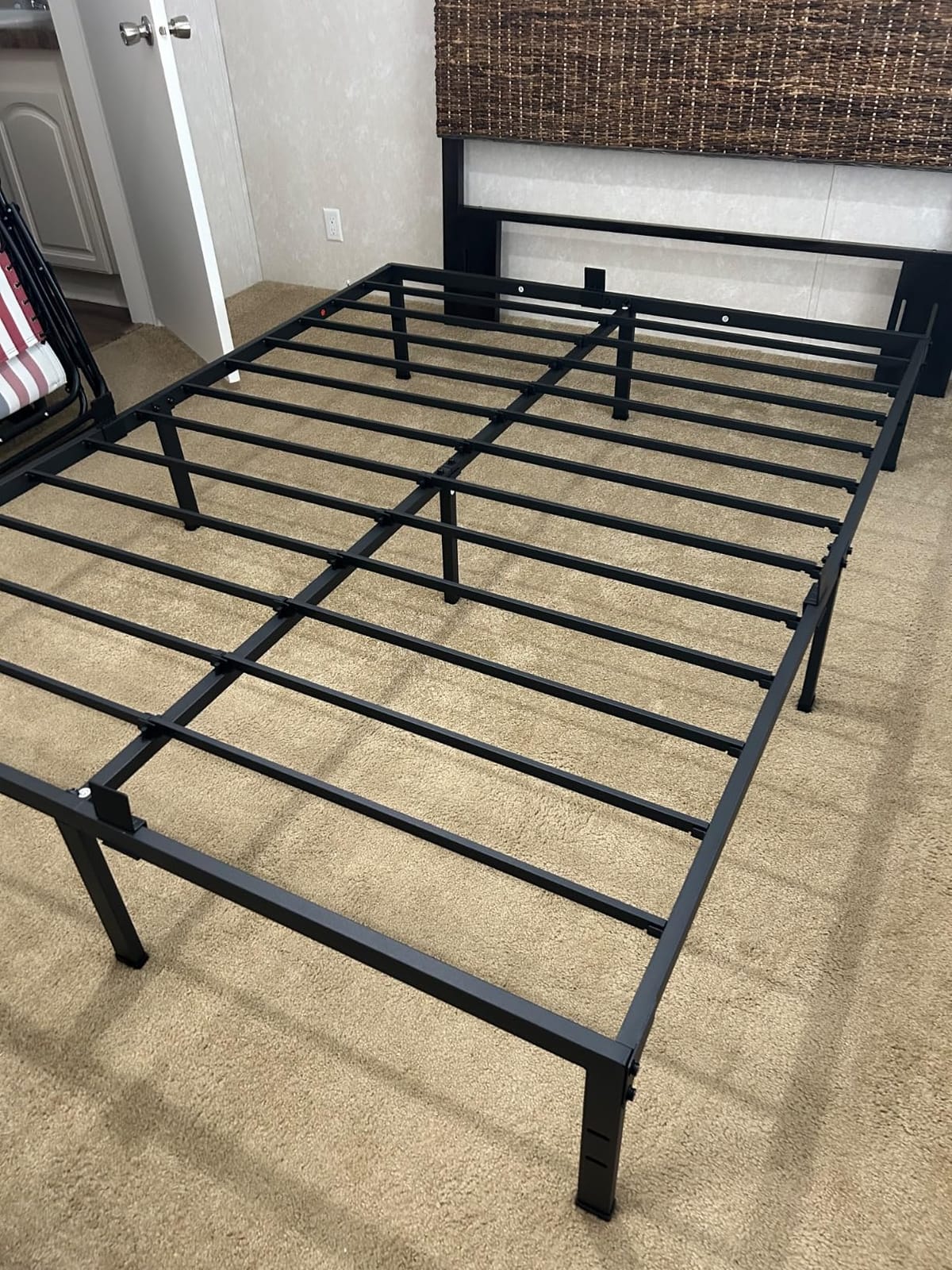 Yitong Angel 14 Inch Queen Size Bed Frame,3500 lbs Heavy Duty Metal Platform, Mattress Foundation with Steel Slat Support/No Box Spring Needed/Noise Free/Non-Slip/Easy Assembly customer photo 2