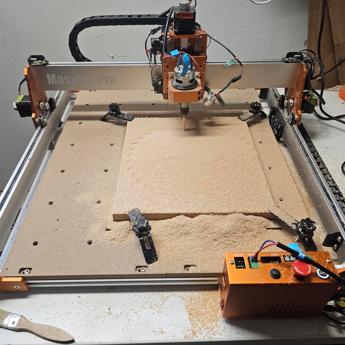 FoxAlien Masuter Pro 3-Axis CNC Router Machine, Beginner Hobby Engraving Machine All-Metal Structure for Wood Acrylic MDF Nylon Routing Milling Carving customer photo 1