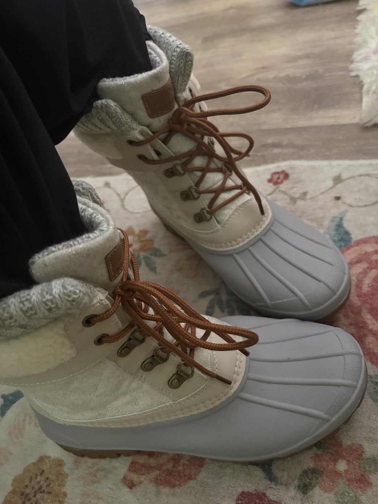 ALEADER Womens Winter Snow Boots | Waterproof Shell | Duck Boots customer photo 2
