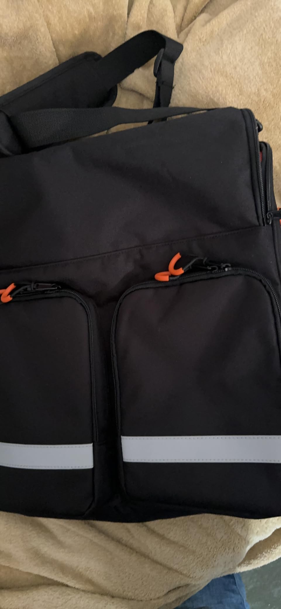 samdew Large Wheelchair Bag to Hang on Back, with Shoulder Strap, Bag Only | Wheelchair Accessories Backpack with Medicine Storage Insulation Pocket, for Adult & Senior, for Daily Outing or Travel customer photo 2