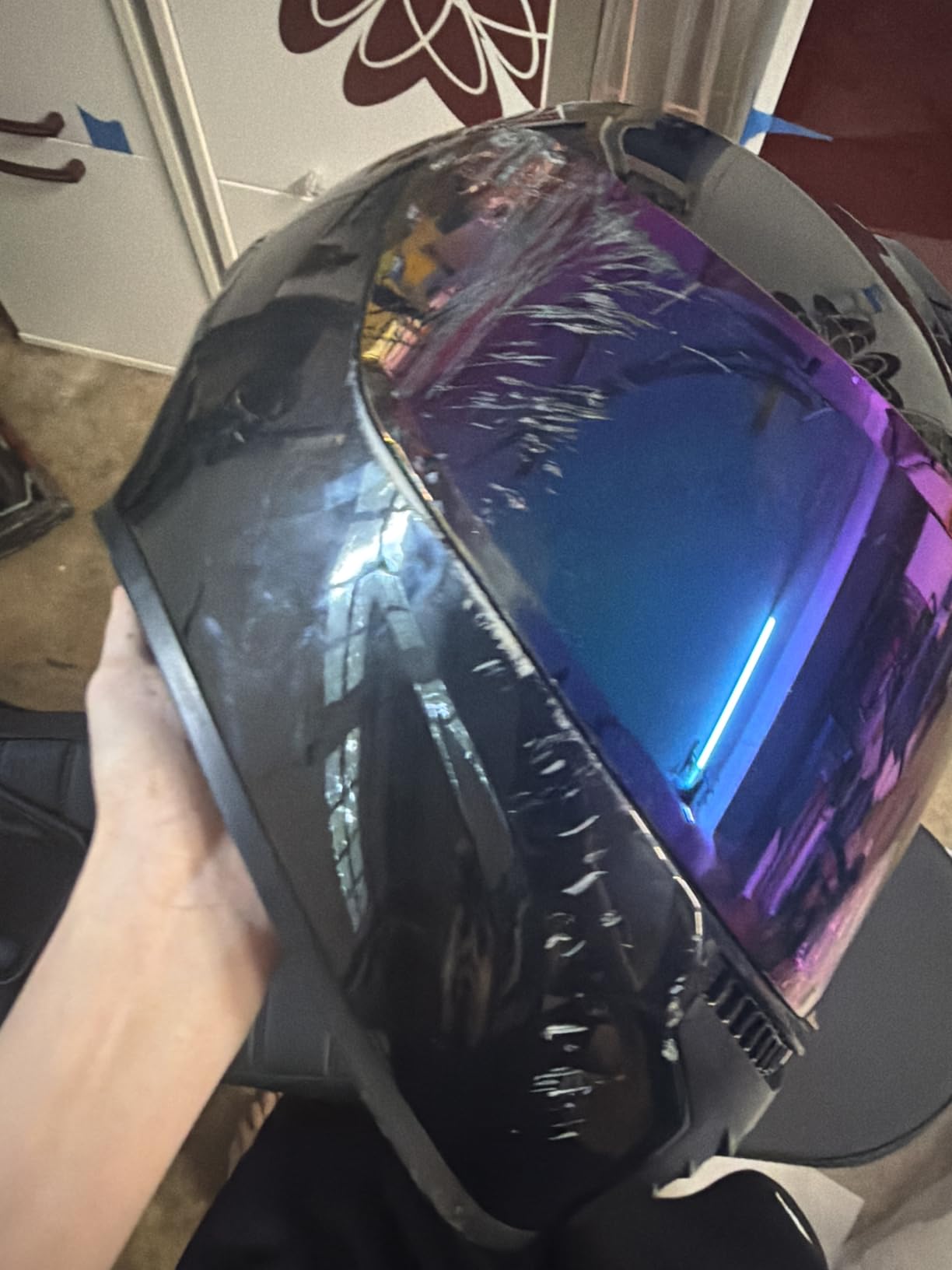 Full Face Motorcycle Helmet DOT Approved Adult Men Women MD-813 customer photo 2