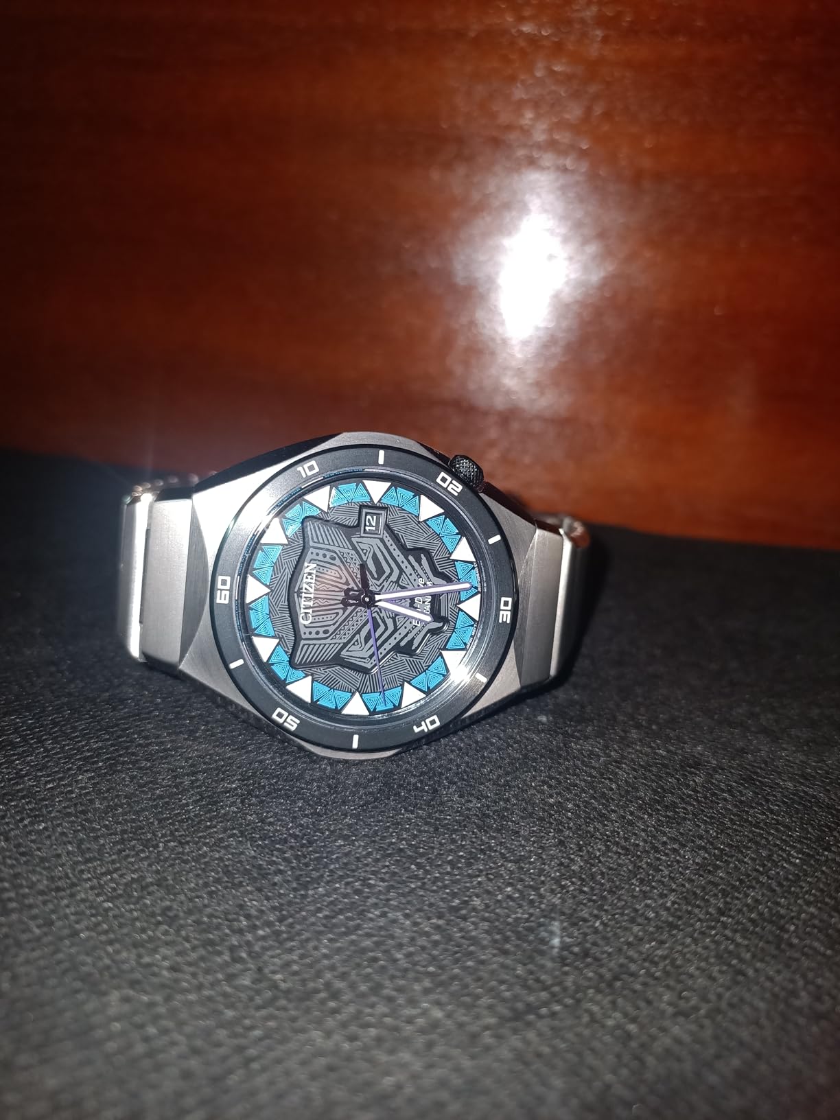 CITIZEN Men's Eco-Drive Black Panther 41mm Super Titanium AW1668-50W customer photo 1