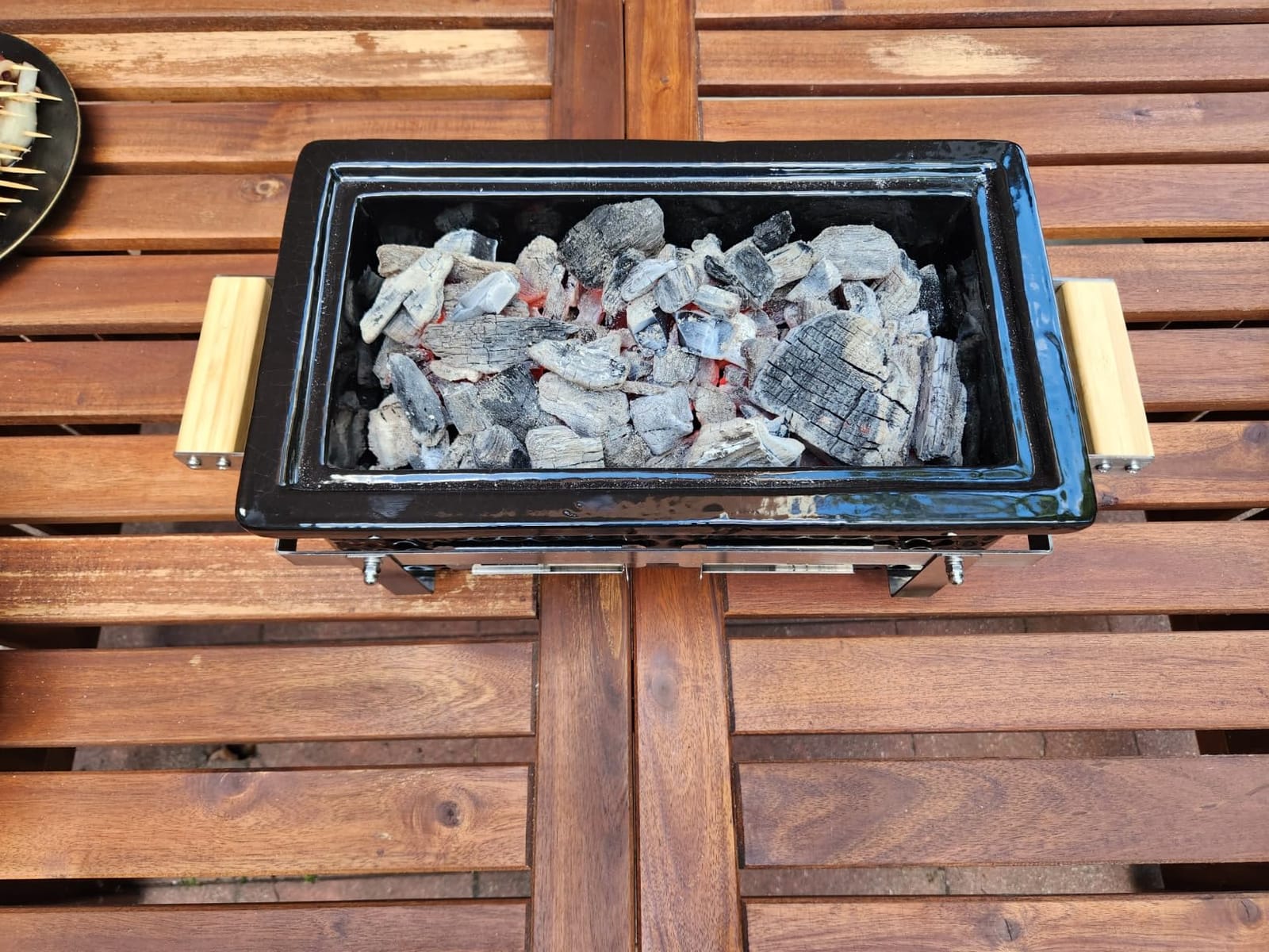 ONLYFIRE GRILLS Charcoal BBQ Hibachi Grill with Grid Lifter, GS306 customer photo 2
