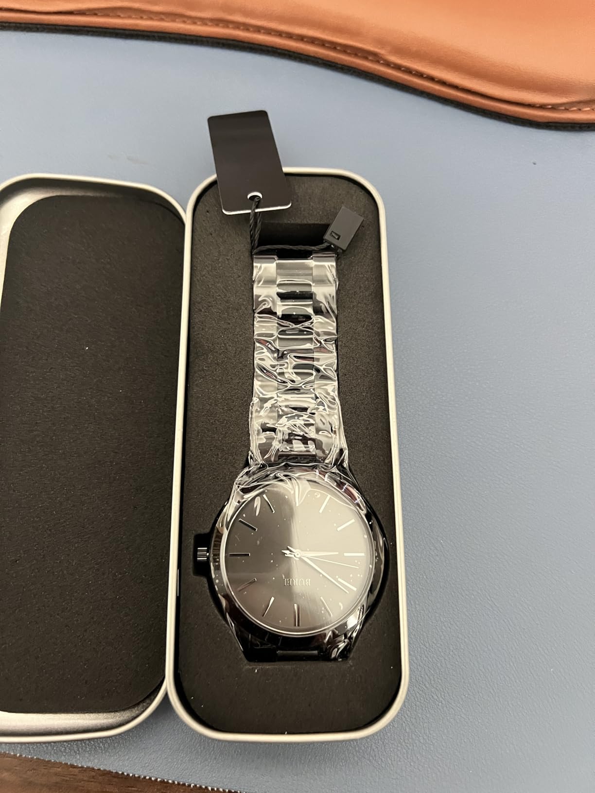BUREI Men's Wrist Watch, Analog Stainless Steel Dress Waterproof Quartz Watch for Men with Japanese Movement,Refined Gifts for Men, Boyfriend, Husband, Dad customer photo 2
