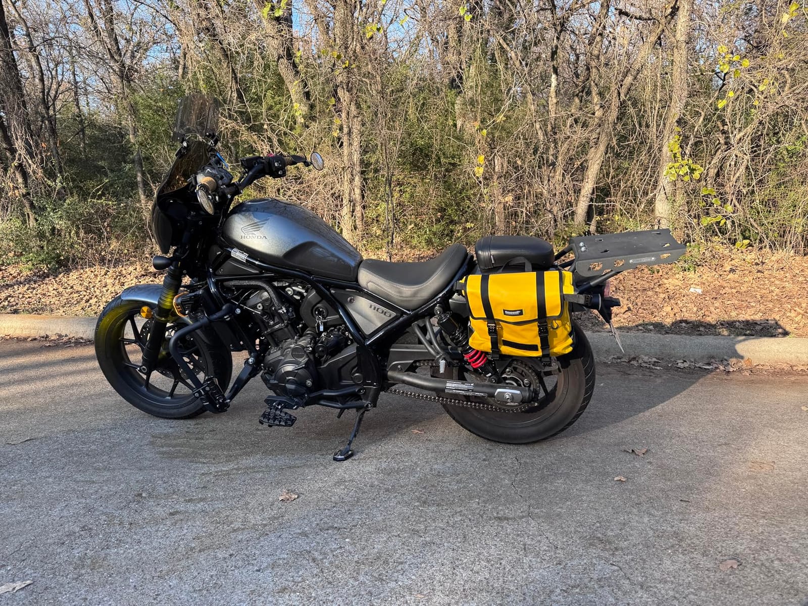 Rhinowalk Waterproof Motorcycle Saddlebags Luggage Bags 20L Quick Release for Adventure & Sport Bikes, Black (1 Pack) customer photo 2