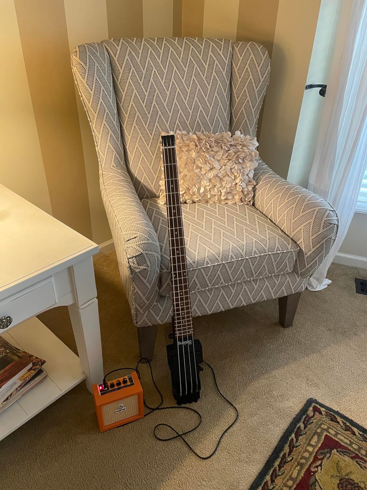 Batking travel electric bass headless 4 strings bass with gigbag customer photo 1