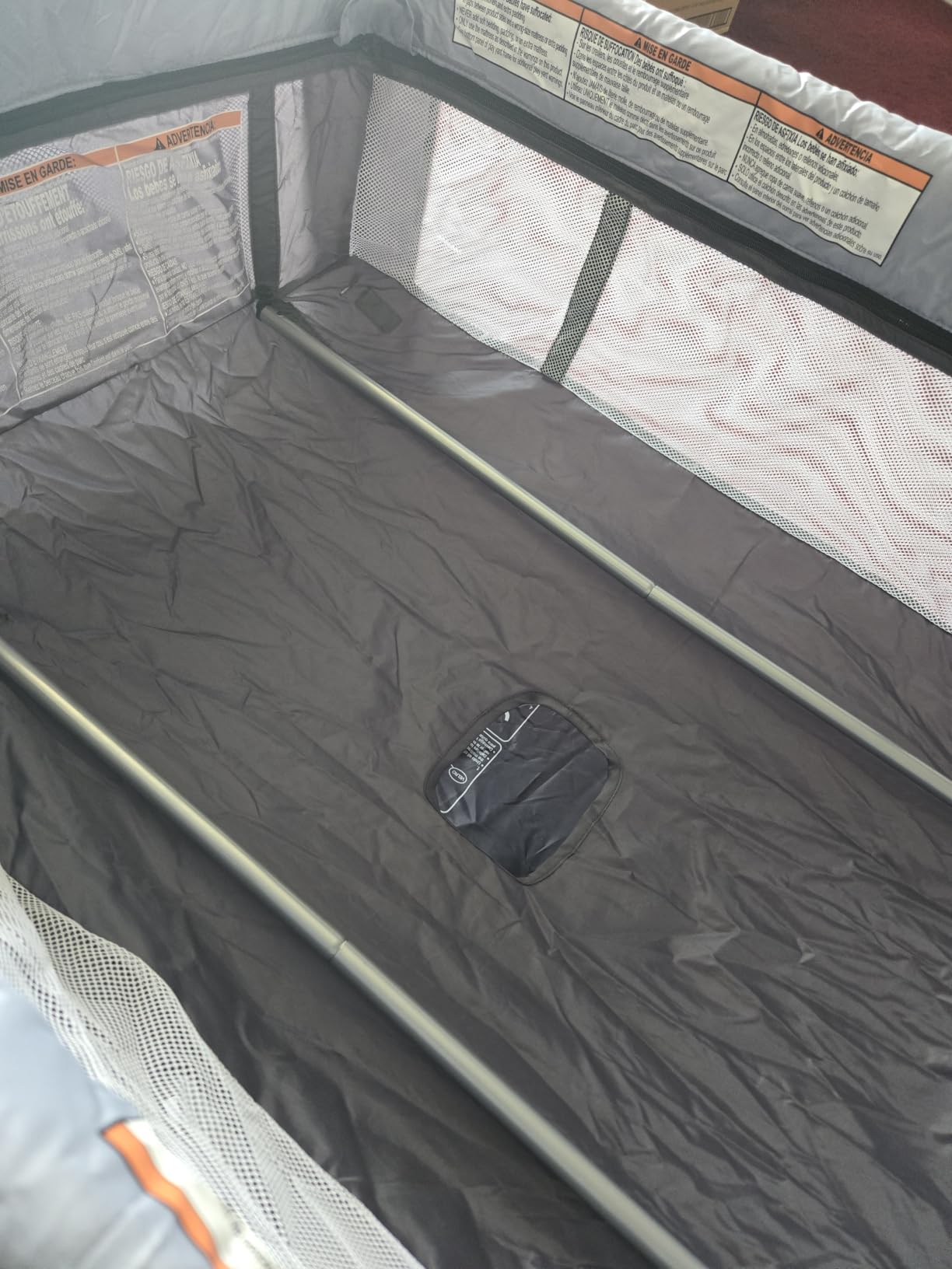 Dream On Me Zazzy Portable Baby Playard with Bassinet, Travel Carry Bag, Gray customer photo 1