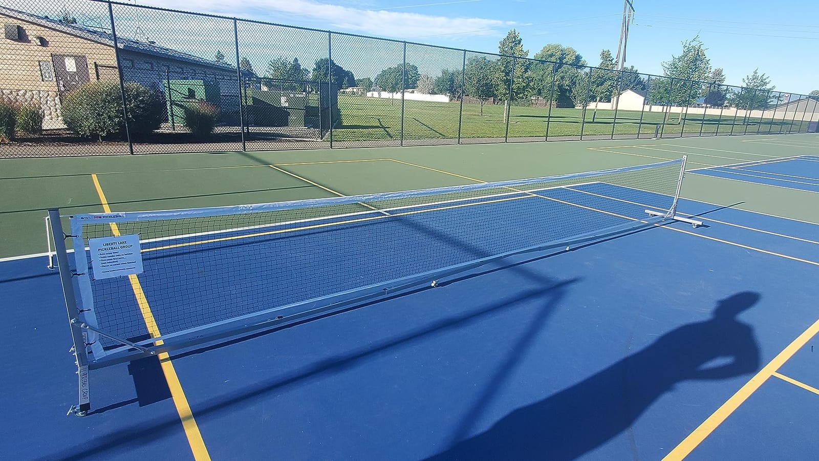 A11N SPORTS Pro Pickleball Net with Wheels, 22 FT Regulation Size customer photo 1