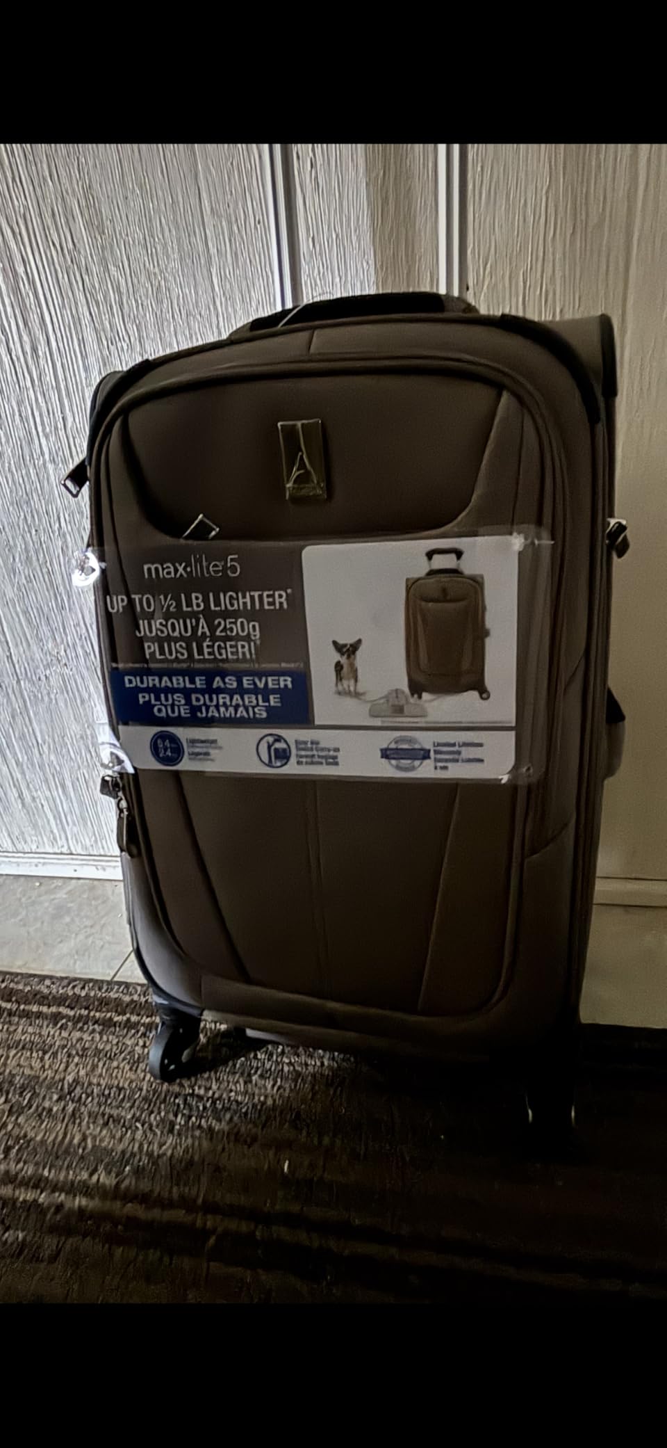 Travelpro Maxlite 5 Softside Checked Luggage Spinner, Grey, 25-Inch customer photo 1