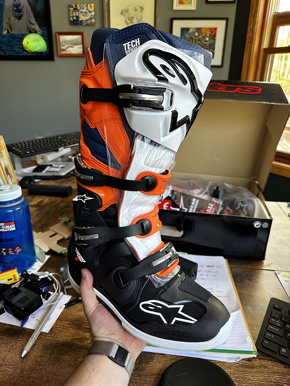 Alpinestars Men's Tech 7 Enduro Drystar Waterproof Motocross Boots, Enhanced Comfort, CE-Certified customer photo 1