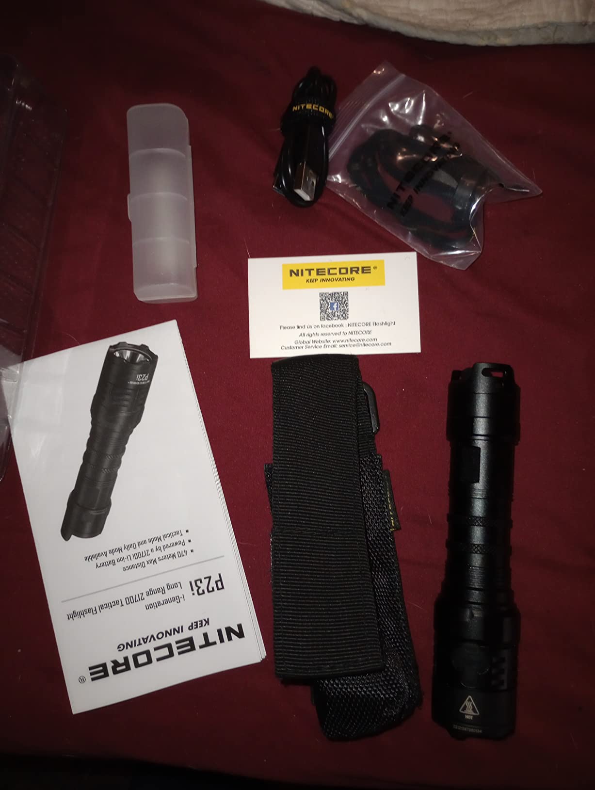 Nitecore P23i Tactical Flashlight, 3000 Lumen USB-C Rechargeable Long Throw Super Bright with Lumentac Organizer customer photo 2