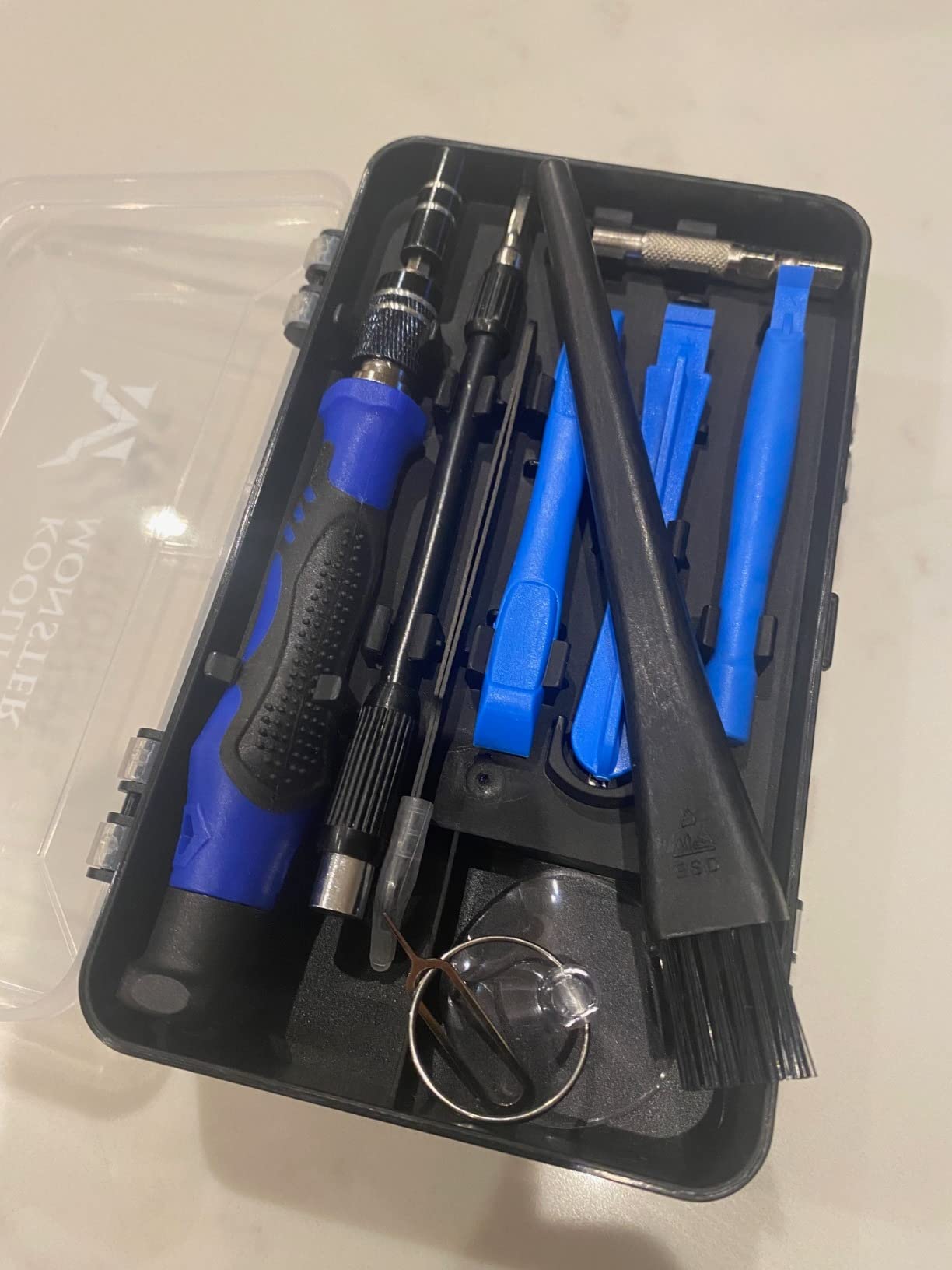 KOMBO-01, 117 in 1 Precision Screwdriver Set, Professional Magnetic Repair Tool Kit with Screw Mat & Anti-Static Brush for All Electronics (Computer, Laptop, PS4, XBOX, iPhone, iPad) customer photo 2