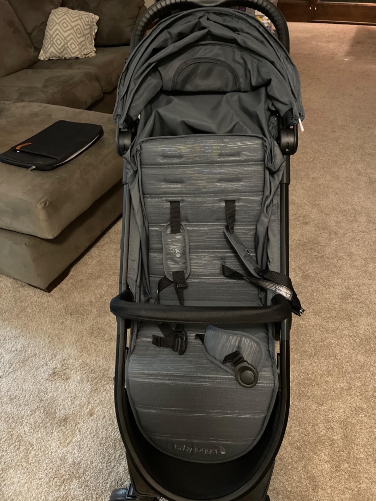 Baby Jogger City Tour 2 Travel Stroller, Lightweight Foldable Ultra-Compact Stroller, Includes Belly Bar, Leatherette Handlebar, Premium Fabric, Amazon Exclusive Pike Fashion customer photo 1