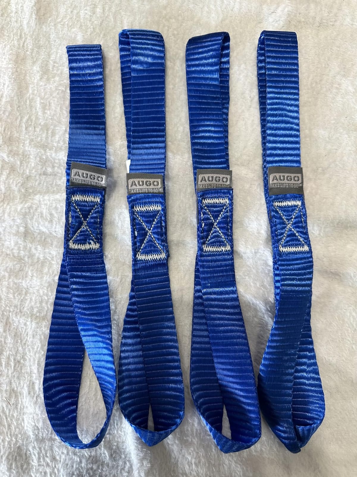AUGO Ratchet Straps Heavy Duty 4 Pack - 15 FT - 2200 LB Break Strength, Ratchet Tie Down Straps with Safety Lock S Hooks, Soft Loop Tie Down Straps for Moving, Appliances, Motorcycle customer photo 1