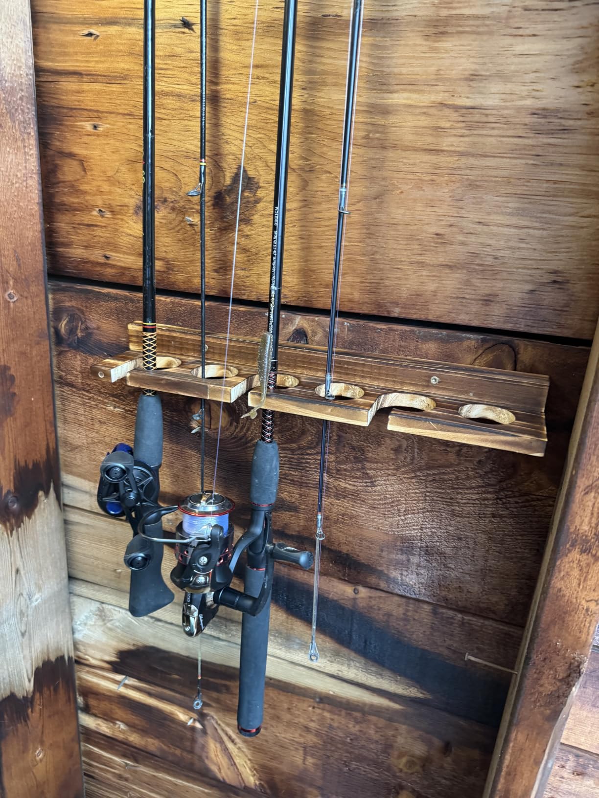 Ghosthorn Fishing Rod Holder,Wall or Ceiling Mounted Pole Rack Garage customer photo 2