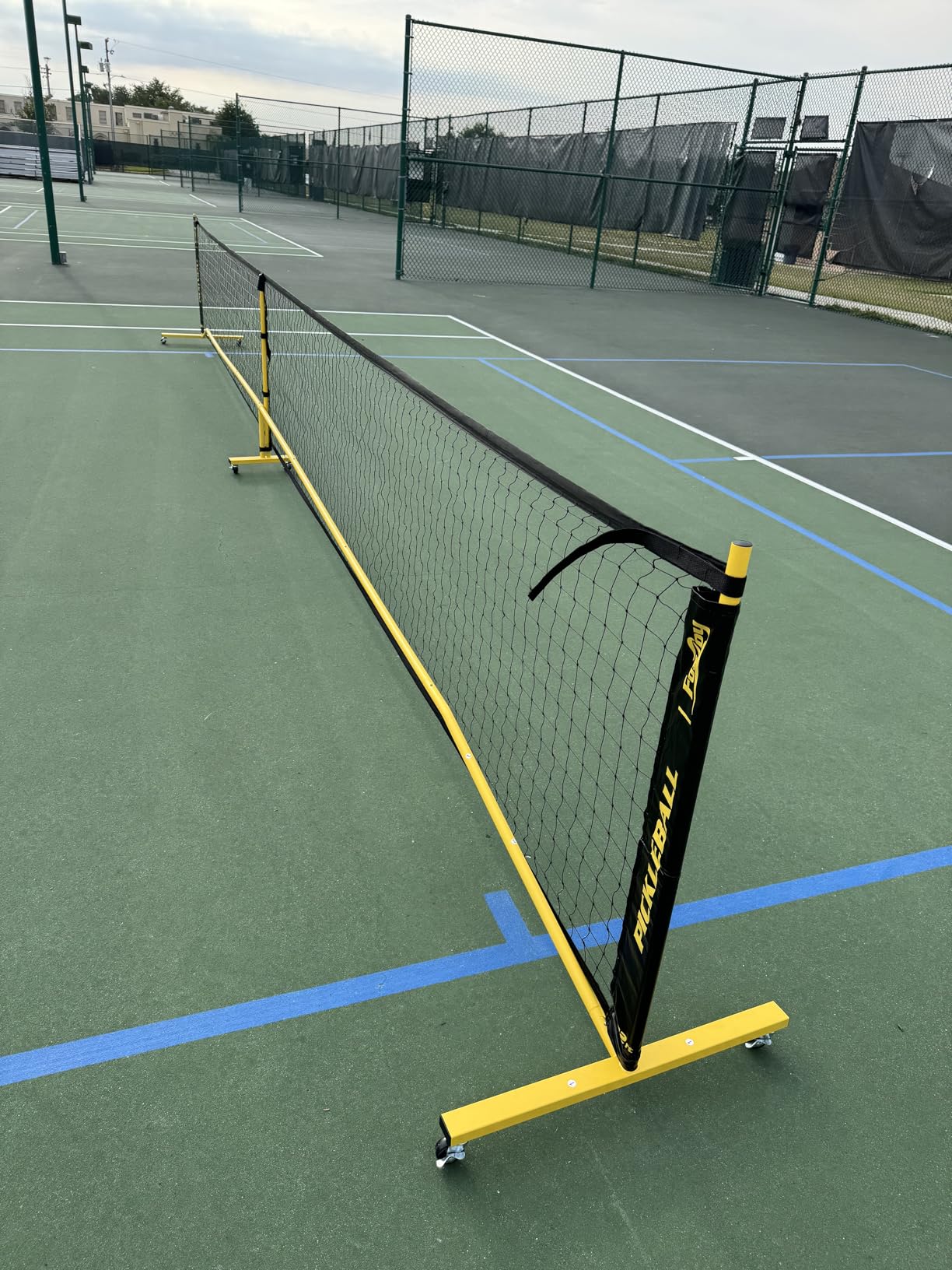 Fostoy Portable Pickleball Net Set with Wheels, 22 FT & Half Court 11 FT customer photo 2