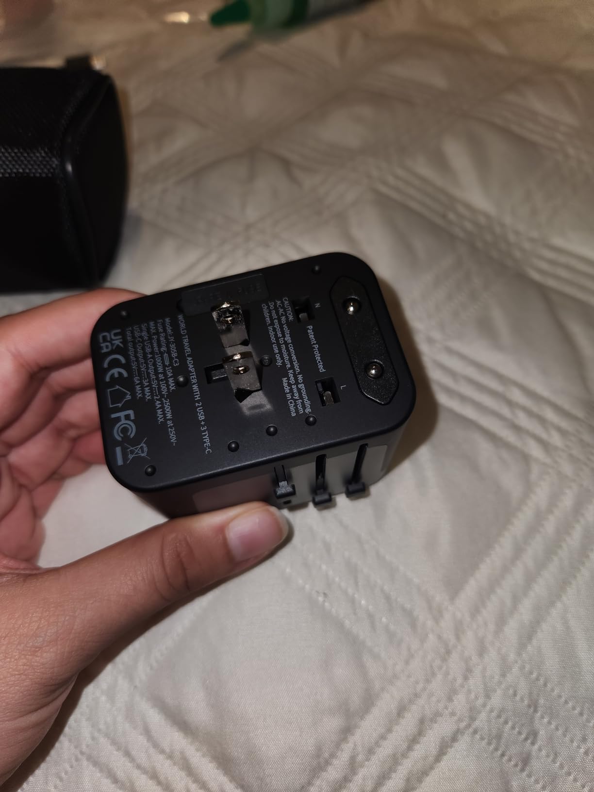 VINTAR Universal Travel Adapter 30W, International Power Adapter | 3 USB C 2 USB A Ports, All-in-One Travel Essentials Plug Adapter, Worldwide Outlet Converter for EU UK US AU(Type C/G/A/I) customer photo 1