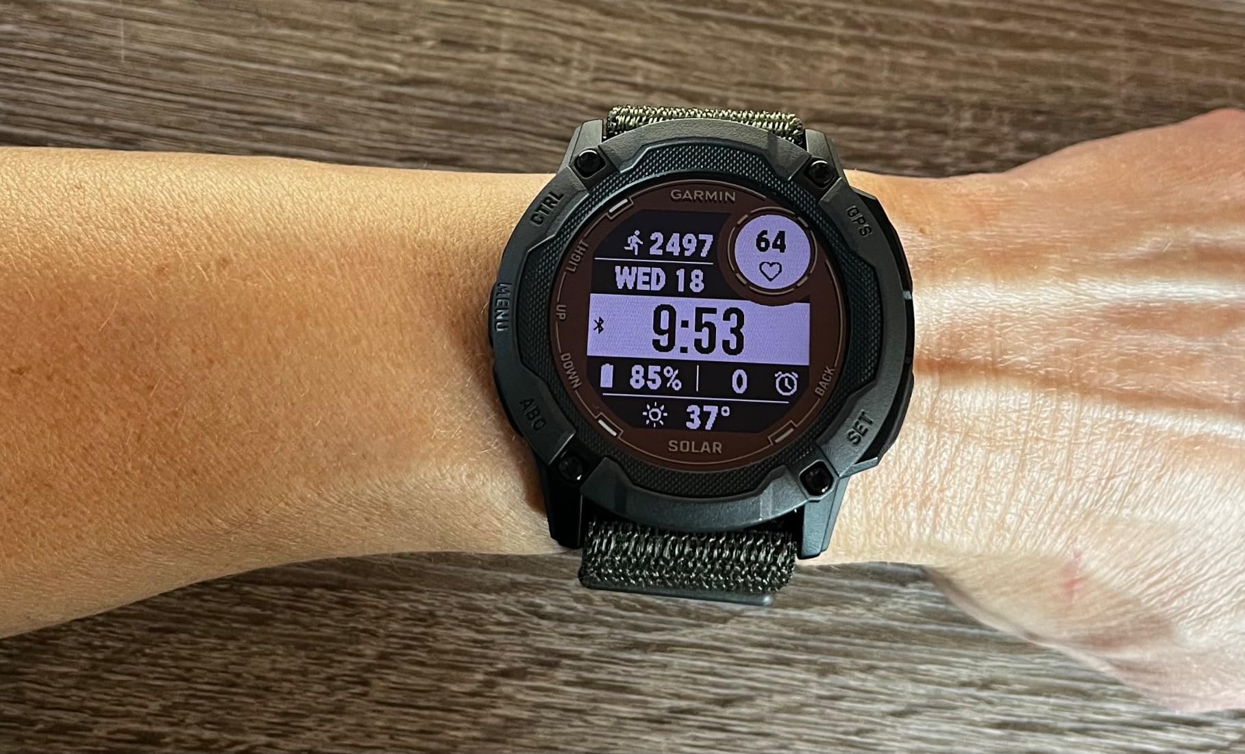 Garmin Instinct 2X Solar, Rugged Outdoor Smartwatch, 50mm, Graphite customer photo 2