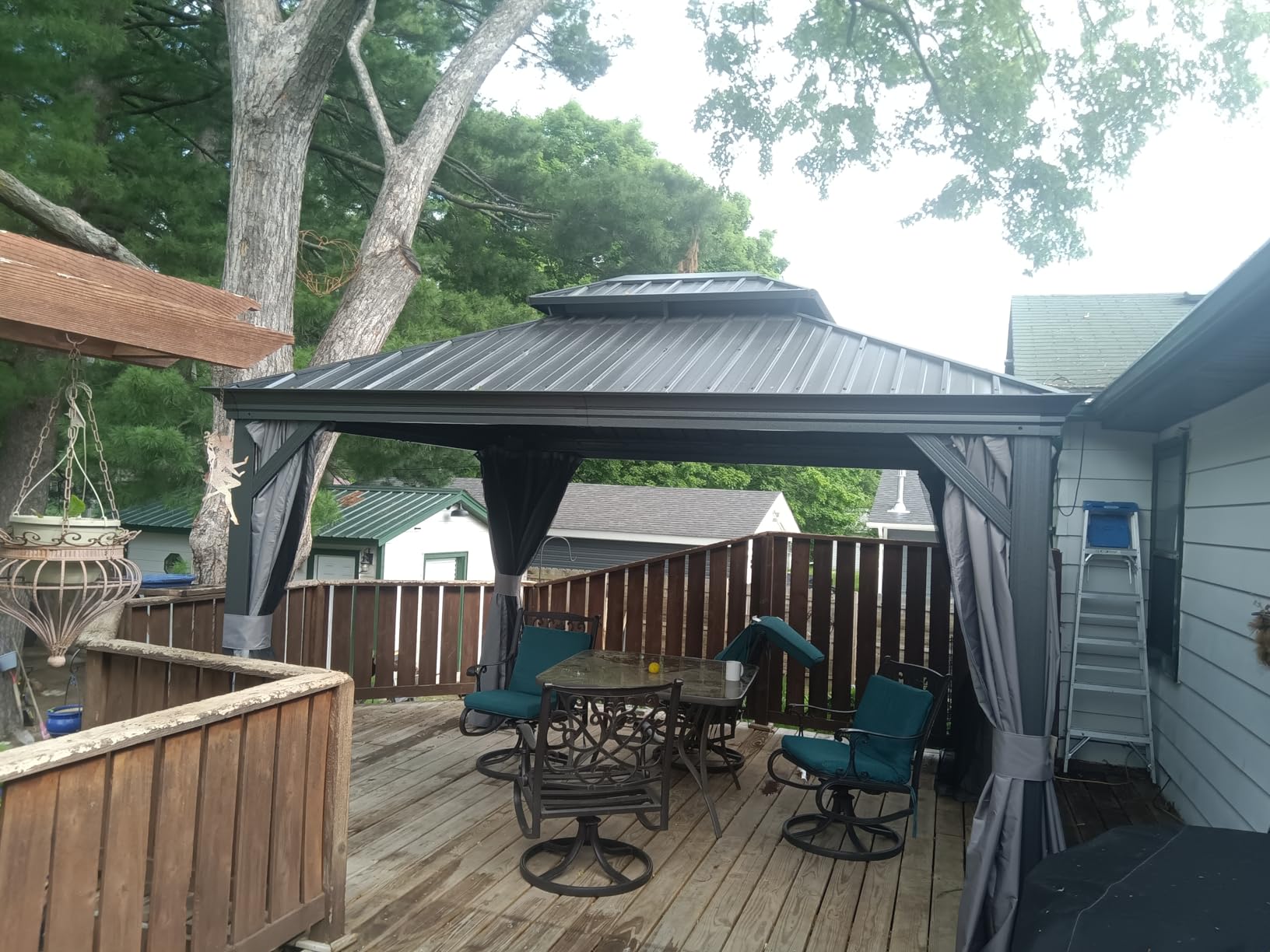Kozyard Alexander 12' x 20' Hardtop Gazebo, Aluminum Frame customer photo 1