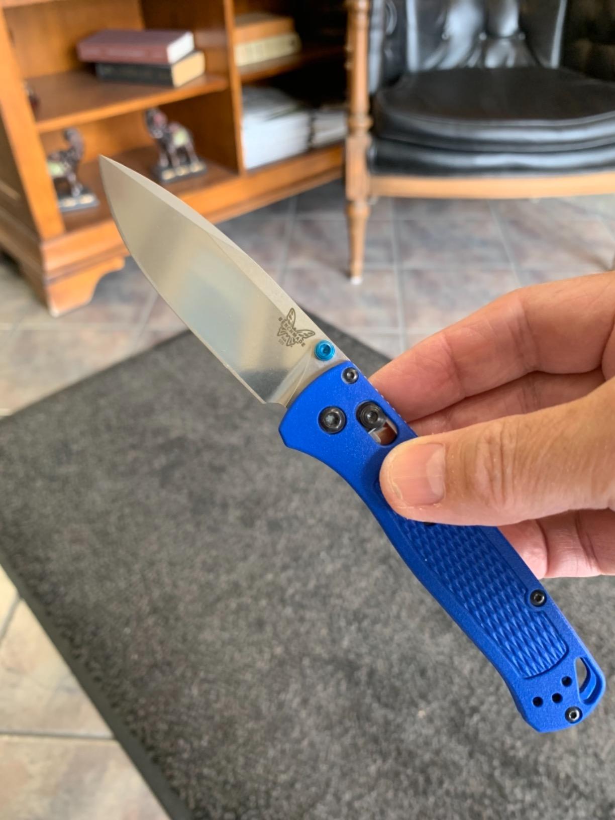 Benchmade Bugout EDC Knife, S30V Steel Blade (535BK-08) | Storm Gray Grivory handle, Drop-Point blade customer photo 2