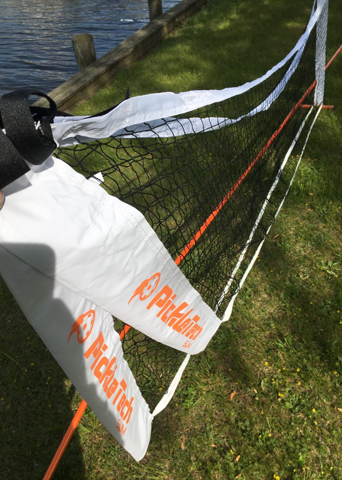 PICKLETECH 4.0 Slim Version Portable Pickleball Nets Outdoor Game 22 FT Pickleball Net-USAPA Regulation Size-Pickle Ball Net System with Carrying Bag for Driveway customer photo 1