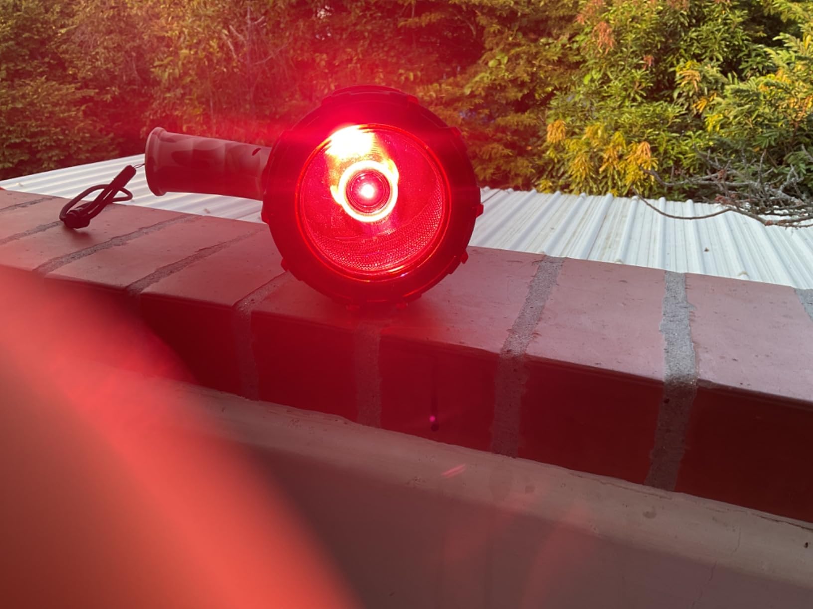 BUYSIGHT Turbo 2000000LM Rechargeable Spotlight Flashlight, IP67 Impact Resistant Searchlight, Foldable Stand Red Filter Waterproof Hunting Lamp (Camouflage Grey) customer photo 1