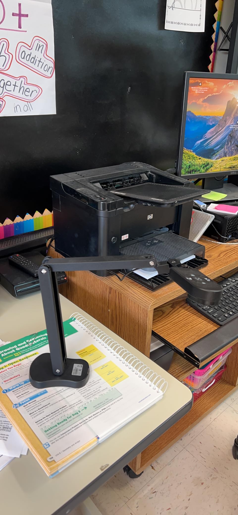8MP USB Document Camera for Teachers and Classroom for A3 A4 Size with Dual Mic, 3-Level LED Light, Up and Down, Left and Right Image Inversion, for Distance Teaching & Learning customer photo 2