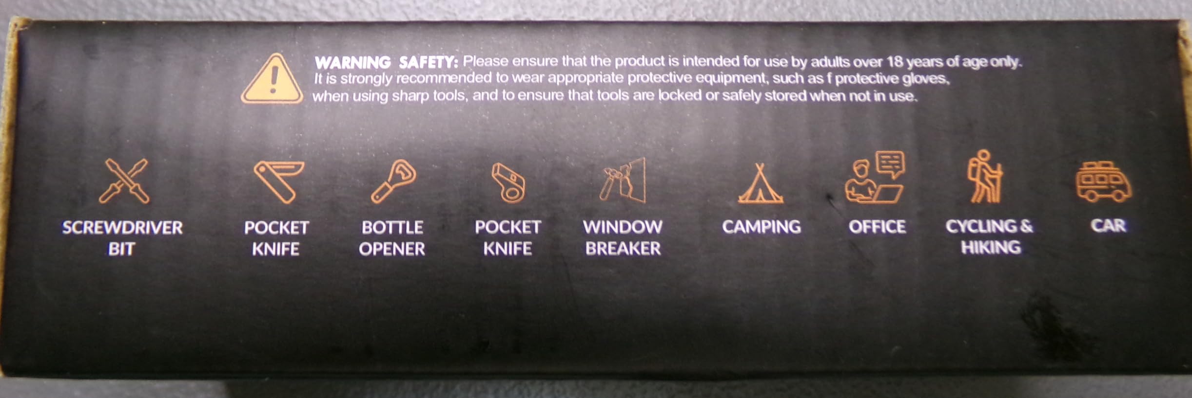 17 in 1 Multitool Knife Fire Starting Stick Bottle Opener Saw for Camping | Screwdrivers Whistle Window Breaker for Hiking, Outdoor, Survival and Everyday Use Gifts for Men Dad customer photo 1